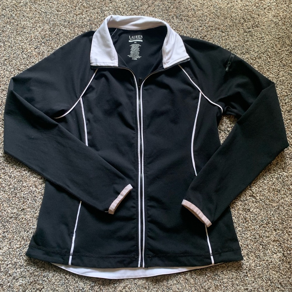 Lauren Ralph Lauren Black & White Women's Sporty Jacket